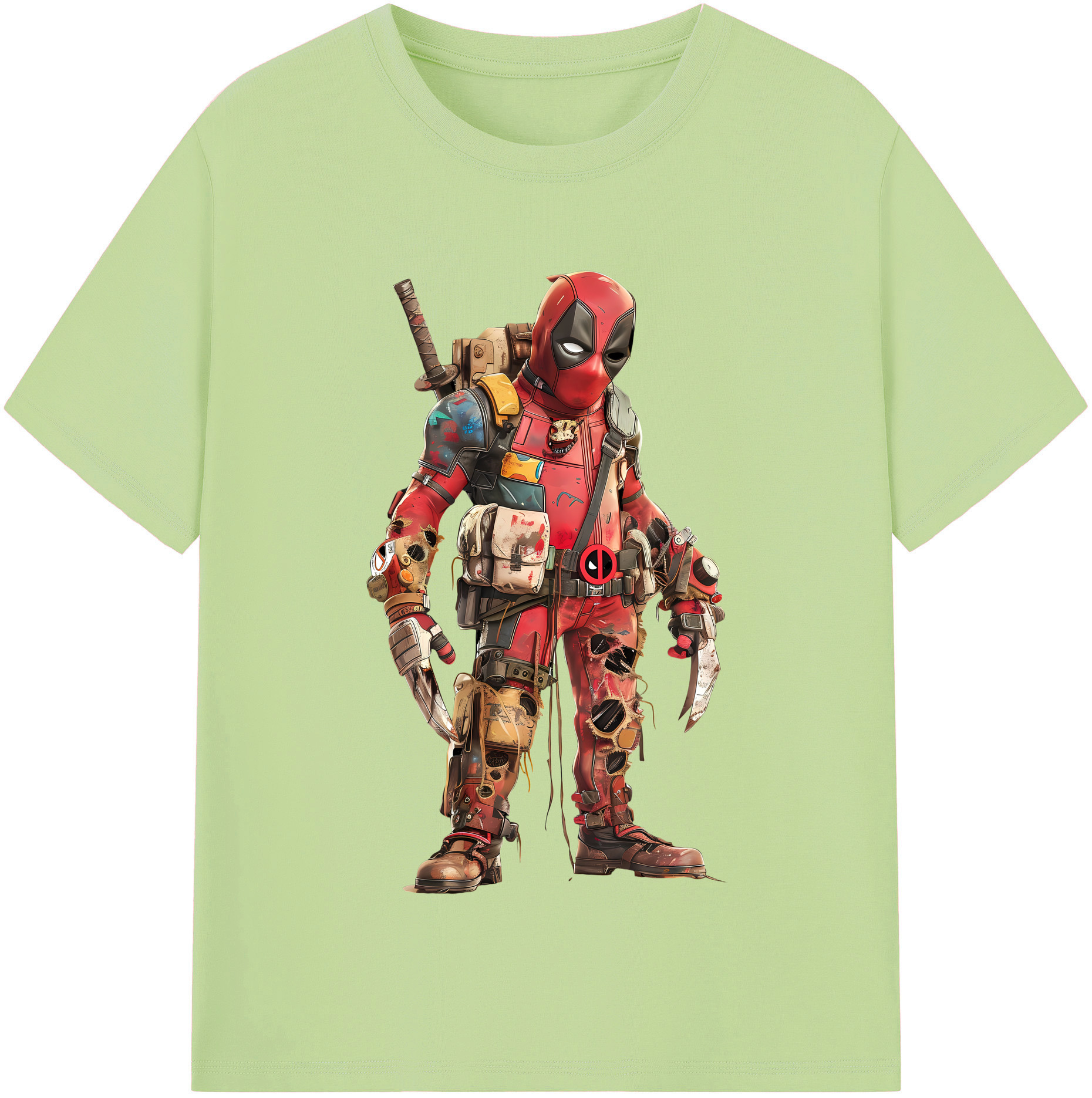 （画像用） Deadpool デッドプール 綿100％半袖Tシャツ（フロントプリント）